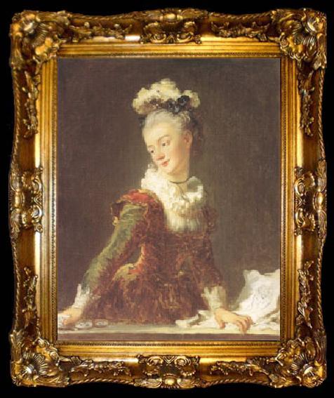 framed  Jean Honore Fragonard Marie-Madeleine Guimard Dancer (mk05), ta009-2